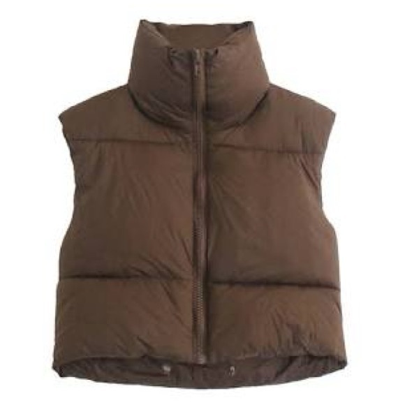 Brown Puffer Vest - Picture 1 of 1